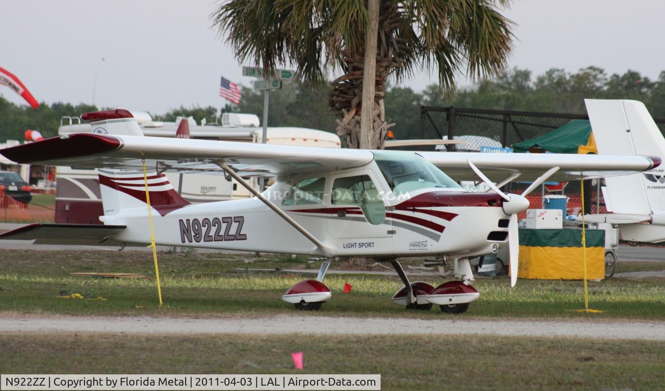 N922ZZ, Paradise Usa Llc Paradise P-1 SLSA SW C/N 0112, Paradie P-1