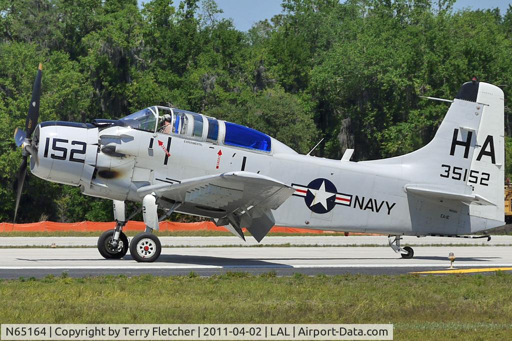 N65164, 1955 Douglas EA-1E Skyraider AD-5W C/N 55-471DH, 2011 Sun n Fun at Lakeland