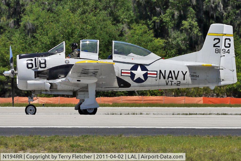 N194RR, North American T-28B Trojan C/N 200-265 (138194), 2011 Sun n Fun at Lakeland
Construction Number 200-265