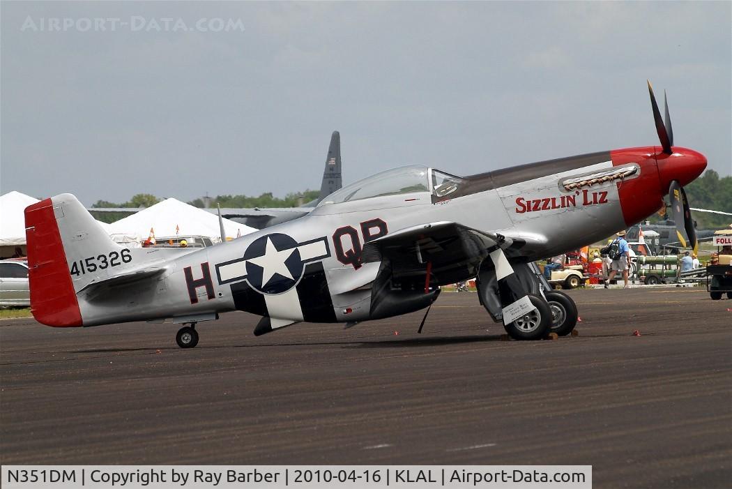 N351DM, 1944 North American P-51D Mustang C/N 122-40998 (44-74458), North American P-51D Mustang [122-40998] Lakeland-Linder~N 16/04/2010