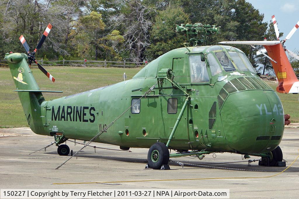 150227, Sikorsky UH-34D Seahorse C/N 58-1585, Sikorsky UH-34D Seahorse, c/n: 58-1585 in outside storage at Pensacola Naval Museum
