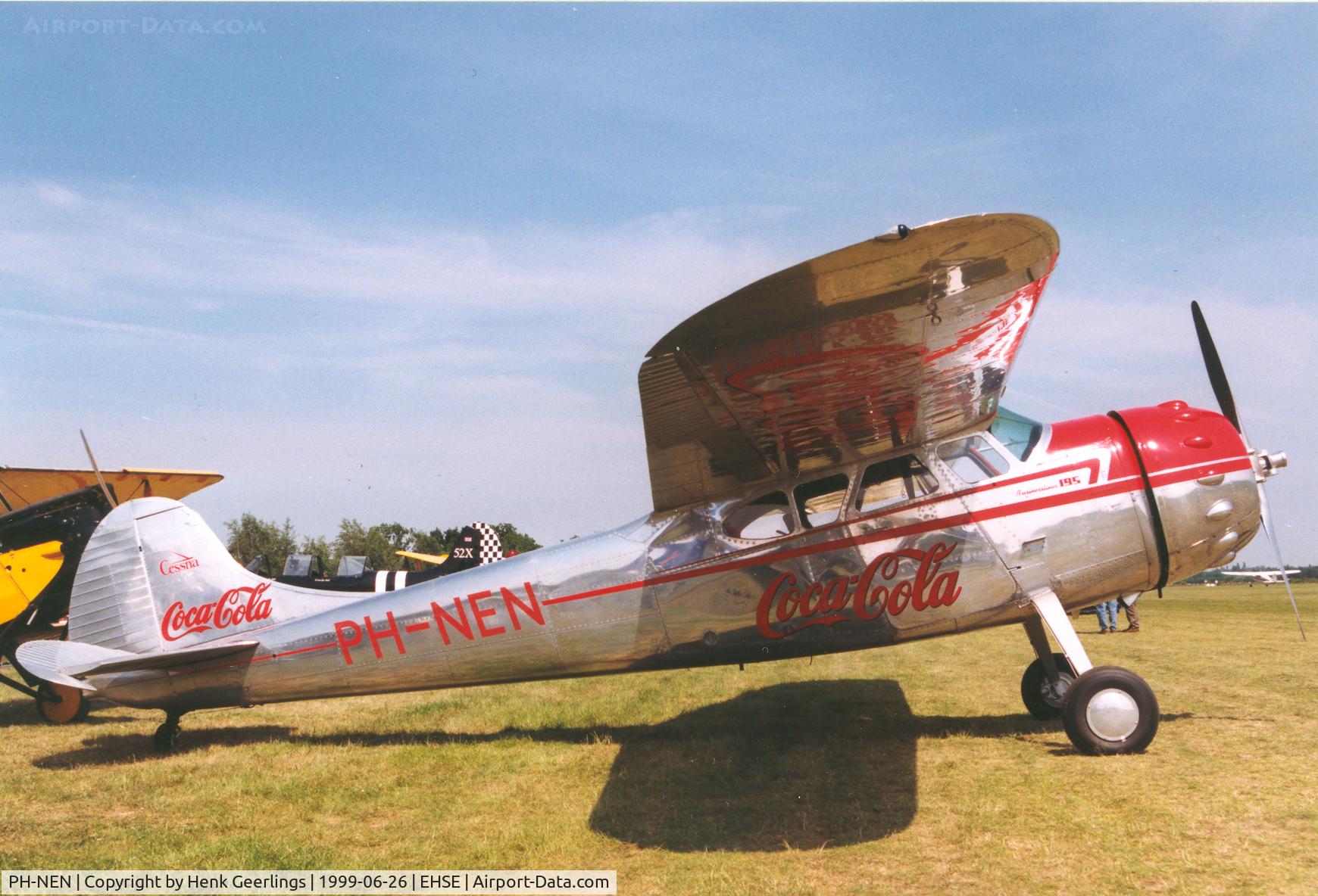 PH-NEN, 1950 Cessna 195 C/N 7496, Seppe Air Show

c/s Coca Cola