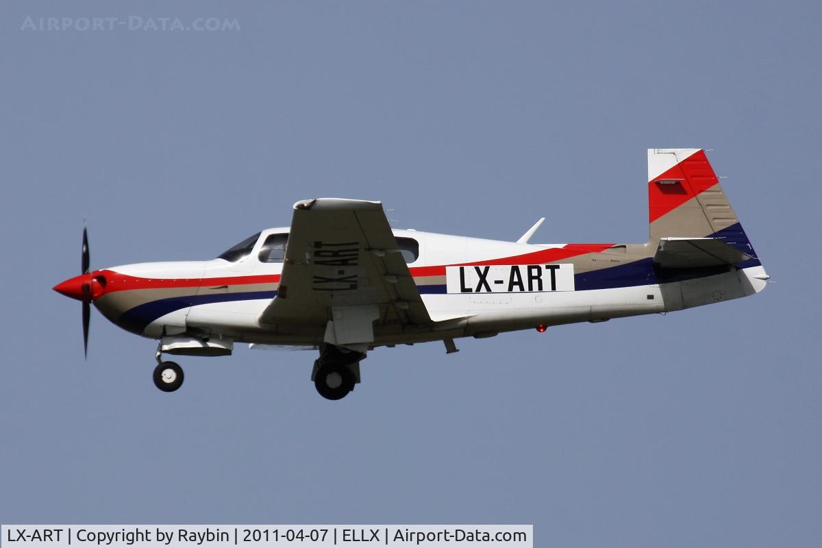 LX-ART, 1991 Mooney M20M TLS Bravo C/N 27-0098, Colorfull Mooney