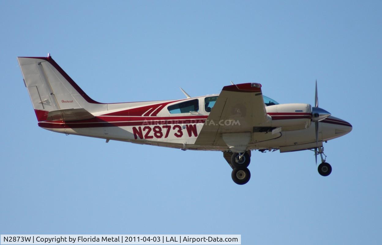 N2873W, 1973 Beech 95-B55 (T42A) Baron C/N TC-1580, Beech 55