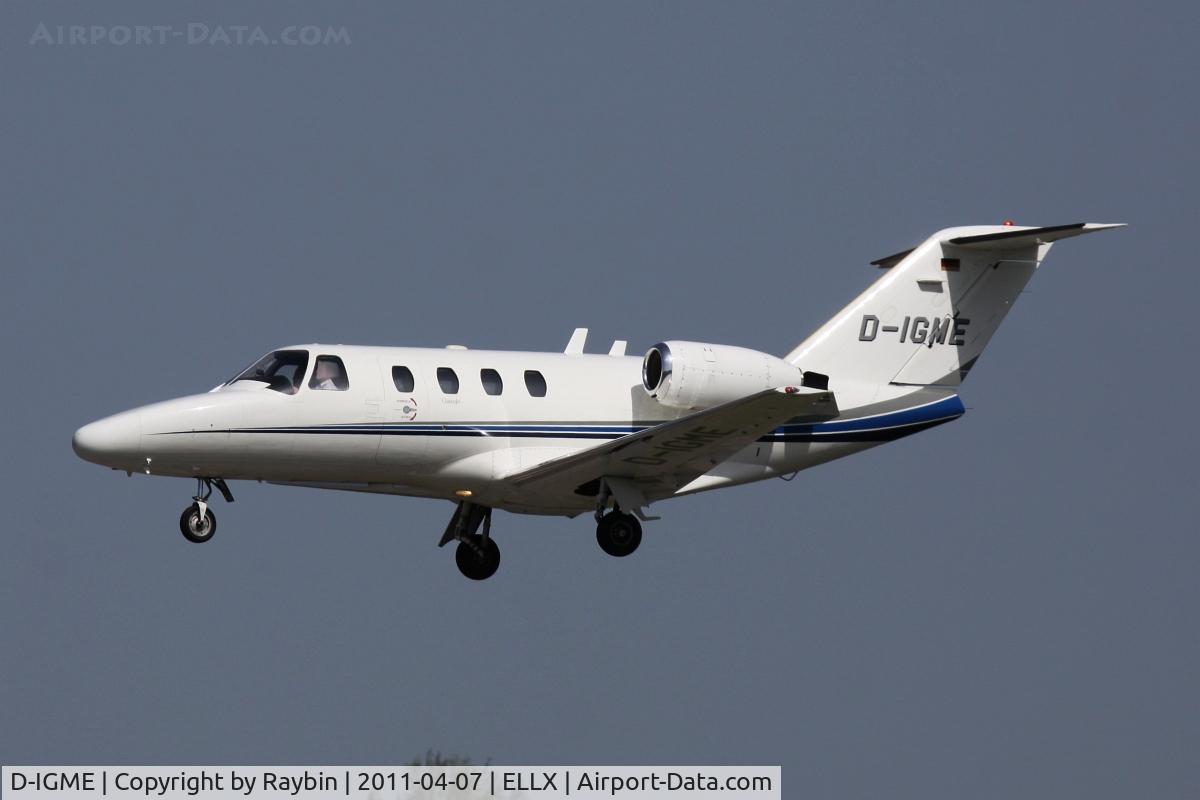 D-IGME, 1998 Cessna 525 CitationJet C/N 525-0279, German bizzer, daily traffic at LUX