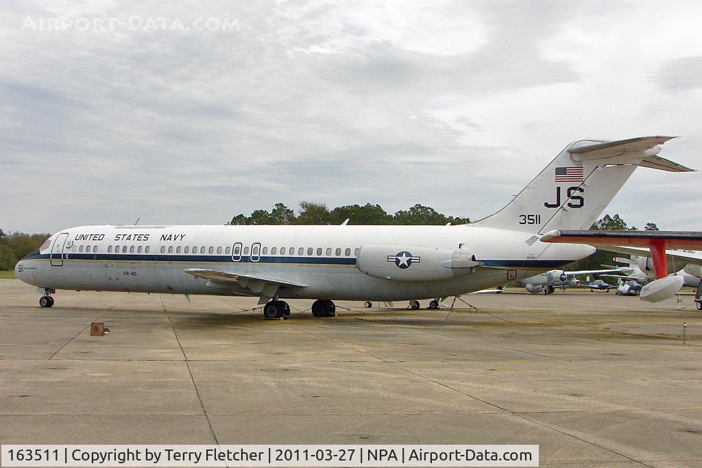 163511, 1969 McDonnell Douglas C-9B Skytrain II C/N 47431, McDonnell Douglas C-9B Skytrain II, c/n: 47431 in outside storage at Pensacola Museum