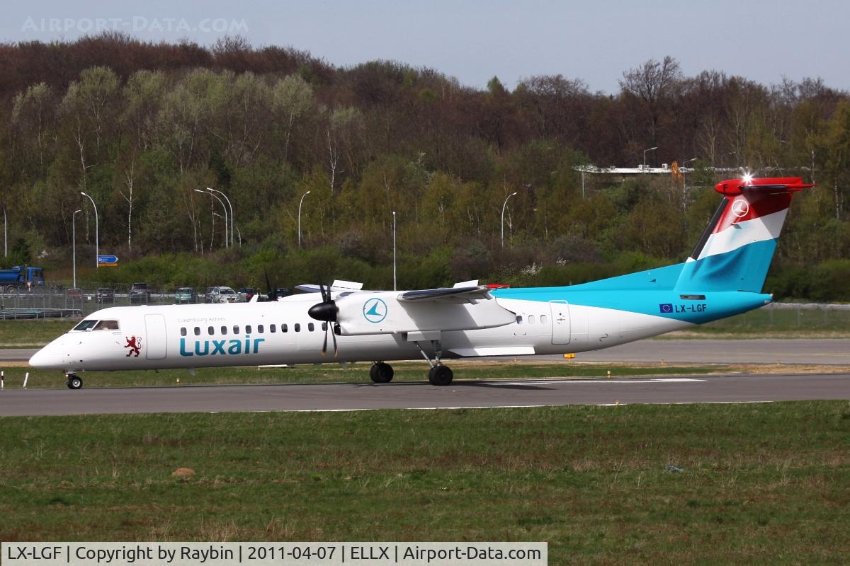LX-LGF, 2011 De Havilland Canada DHC-8-402Q Dash 8 C/N 4349, The newest member of the Luxair fleet