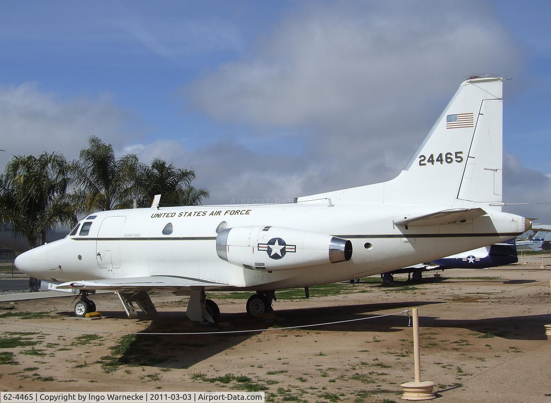 62-4465, 1962 North American CT-39A Sabreliner C/N 276-18, North American CT-39A Sabreliner at the March Field Air Museum, Riverside CA