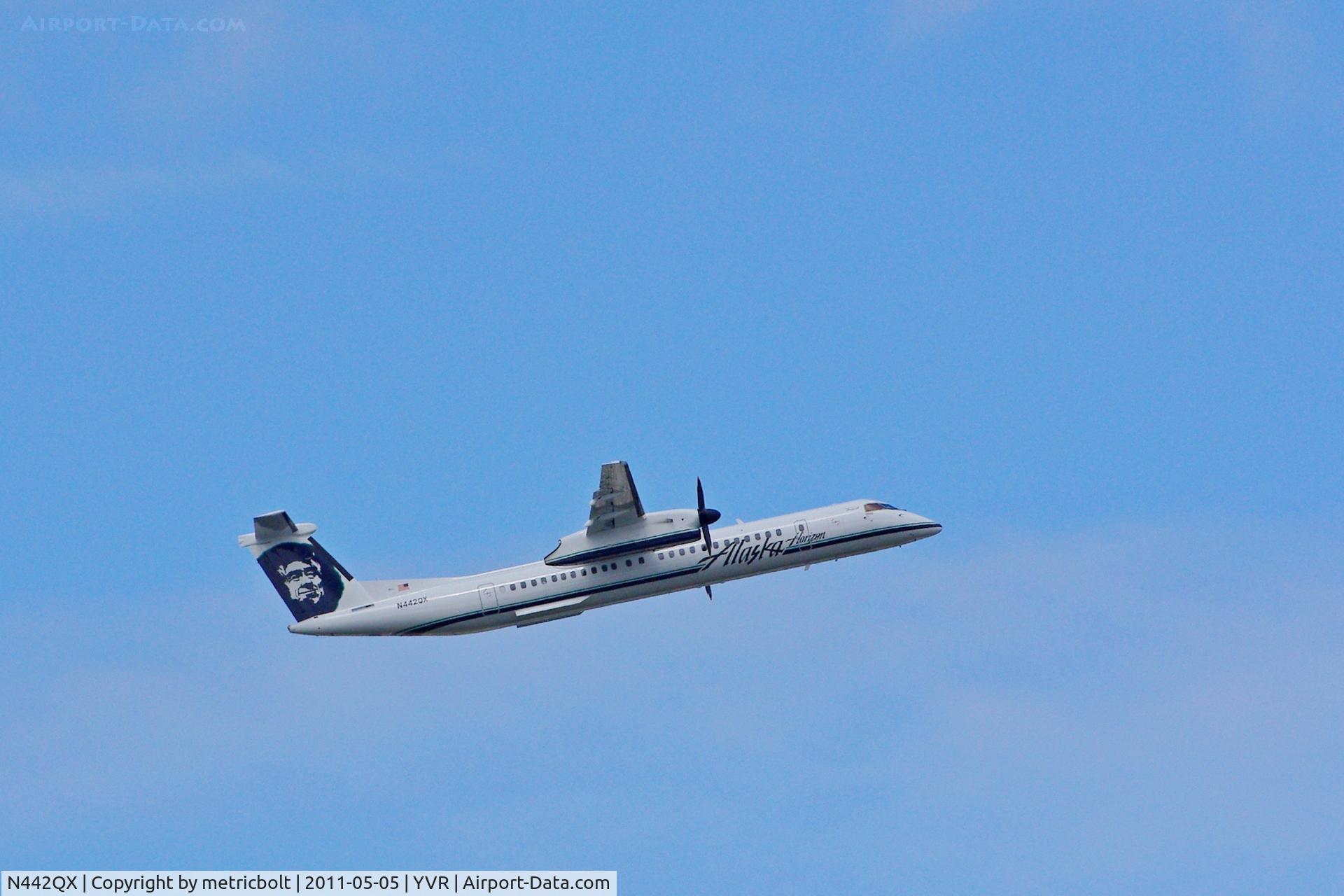 N442QX, 2010 Bombardier DHC-8-402 Dash 8 C/N 4352, Departure from YVR