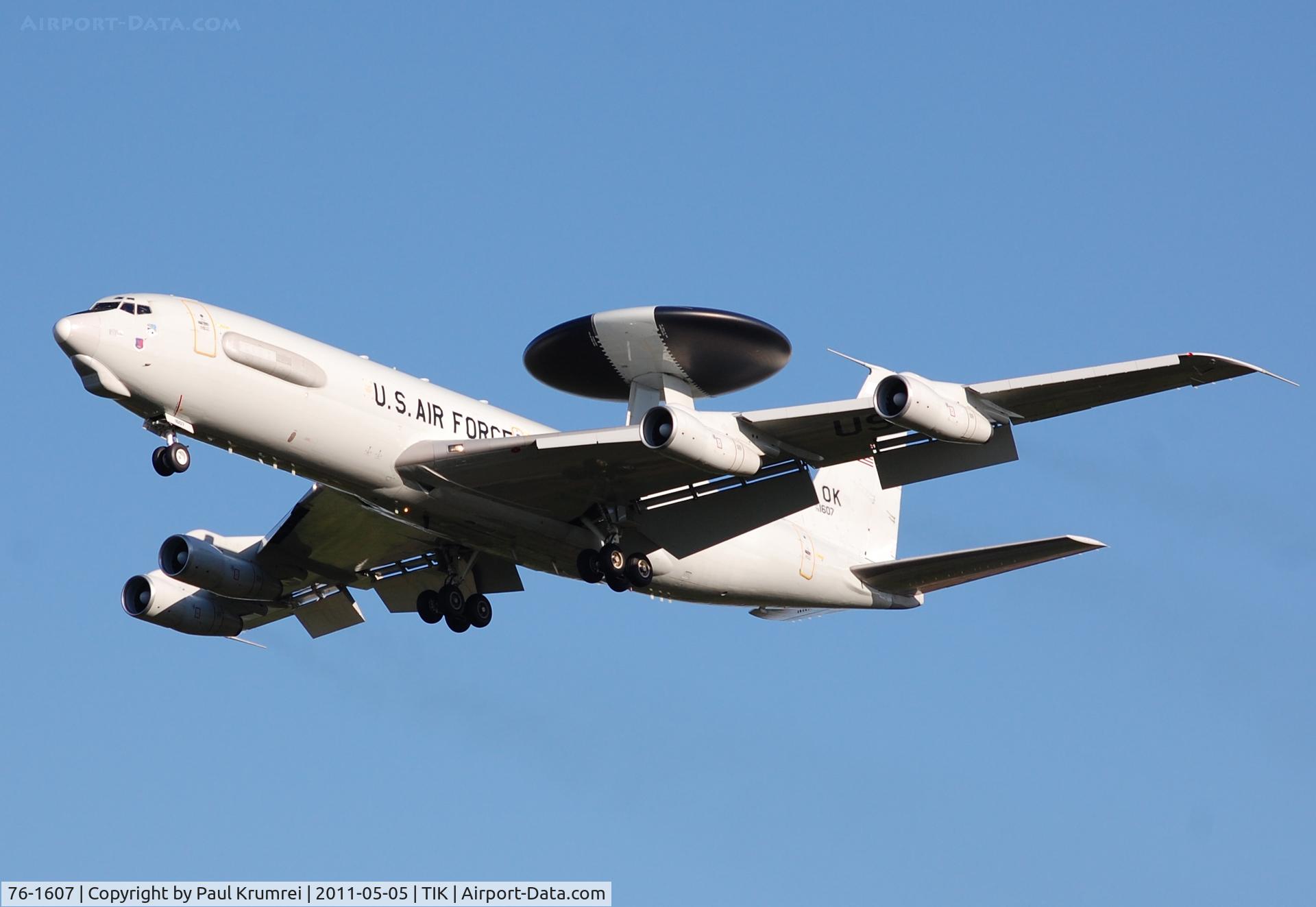 76-1607, 1976 Boeing E-3B Sentry C/N 21437, E-3B Sentry