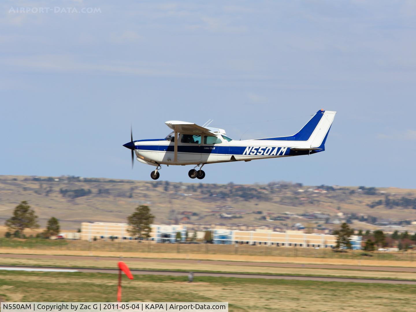 N550AM, 1980 Cessna 172RG Cutlass RG C/N 172RG0702, Landing 35L