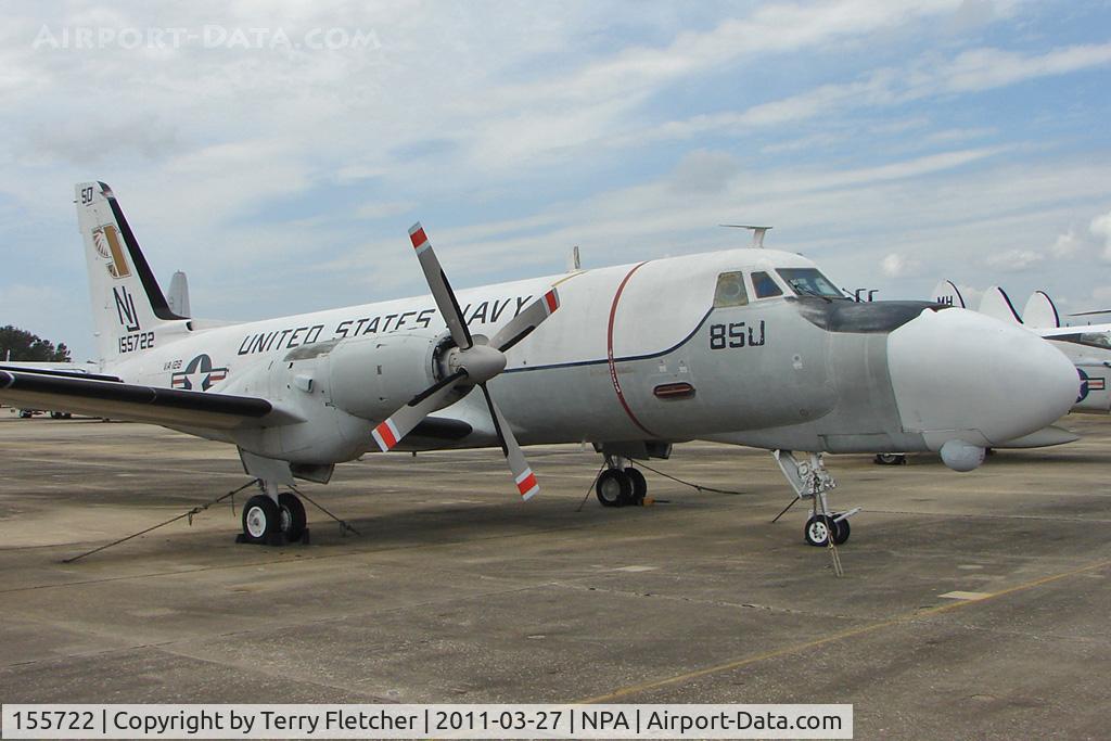 155722, 1966 Grumman TC-4C Academe (G-159) C/N 176, 1966 Grumman TC-4C Academe, c/n: 176 in outside storage at Pensacola Naval Museum