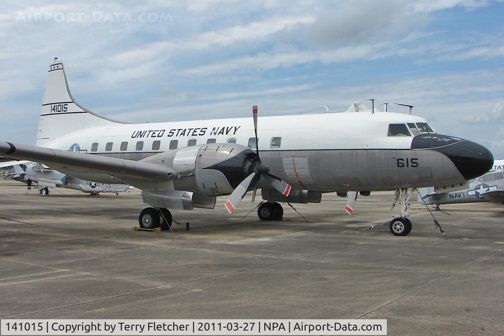 141015, 1955 Convair C-131F (R4Y-1) Samaritan C/N 298, Convair C-131F Samaritan, c/n: 298 in outside storage at Pensacola Naval Museum