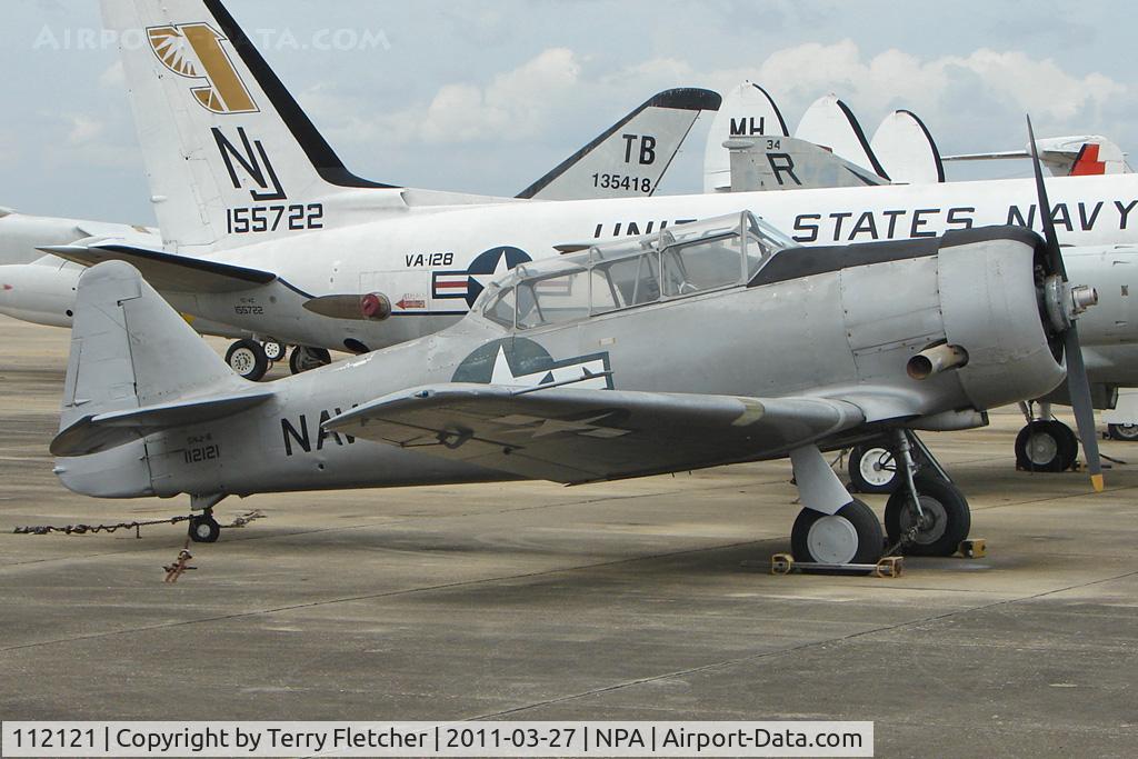112121, North American SNJ-6 Texan C/N 121-43076, North American SNJ-6 Texan, c/n: 121-43084 in storage outside Pensacola Naval Museum