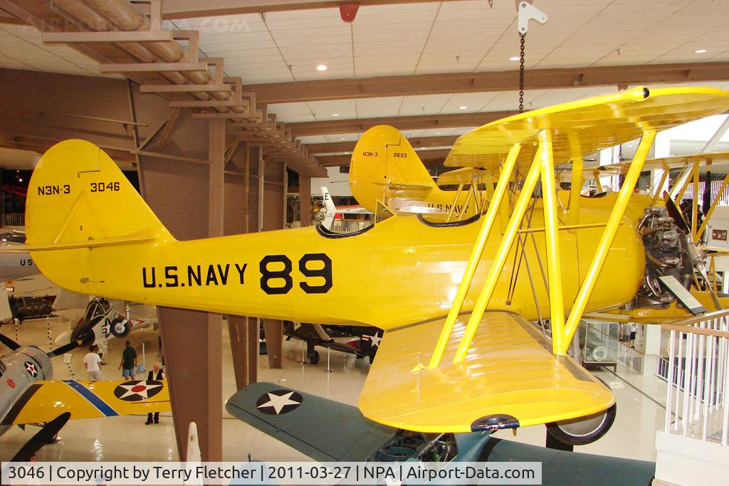 3046, Naval Aircraft Factory N3N-3 C/N Not found 3046, Naval Aircraft Factory N3N-3 at Pensacola Naval Museum