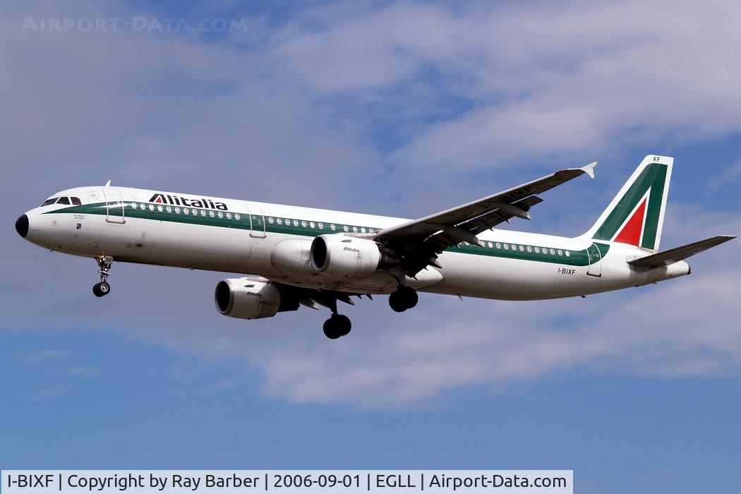 I-BIXF, 1995 Airbus A321-112 C/N 515, Airbus A321-112 [0515] (Alitalia) Heathrow~G 01/09/2006