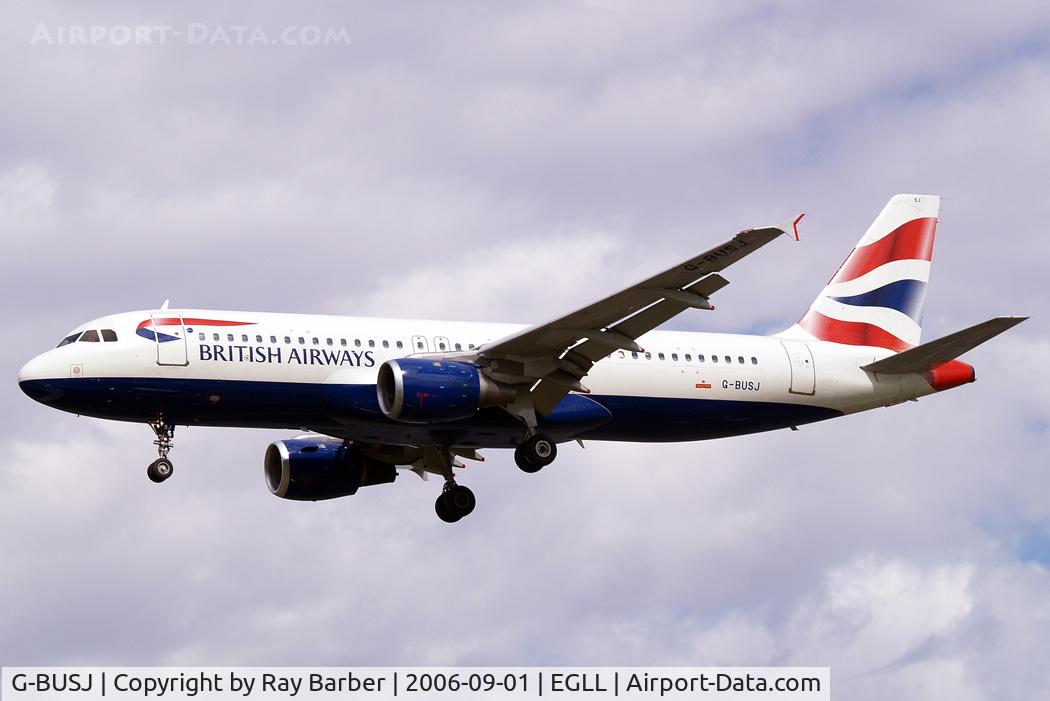 G-BUSJ, 1990 Airbus A320-211 C/N 109, Airbus A320-211 [0109] British Airways Heathrow~G 01/09/2006