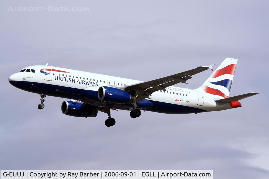 G-EUUJ, 2002 Airbus A320-232 C/N 1883, Airbus A320-232 [1883] British Airways Heathrow~G 01/09/2006