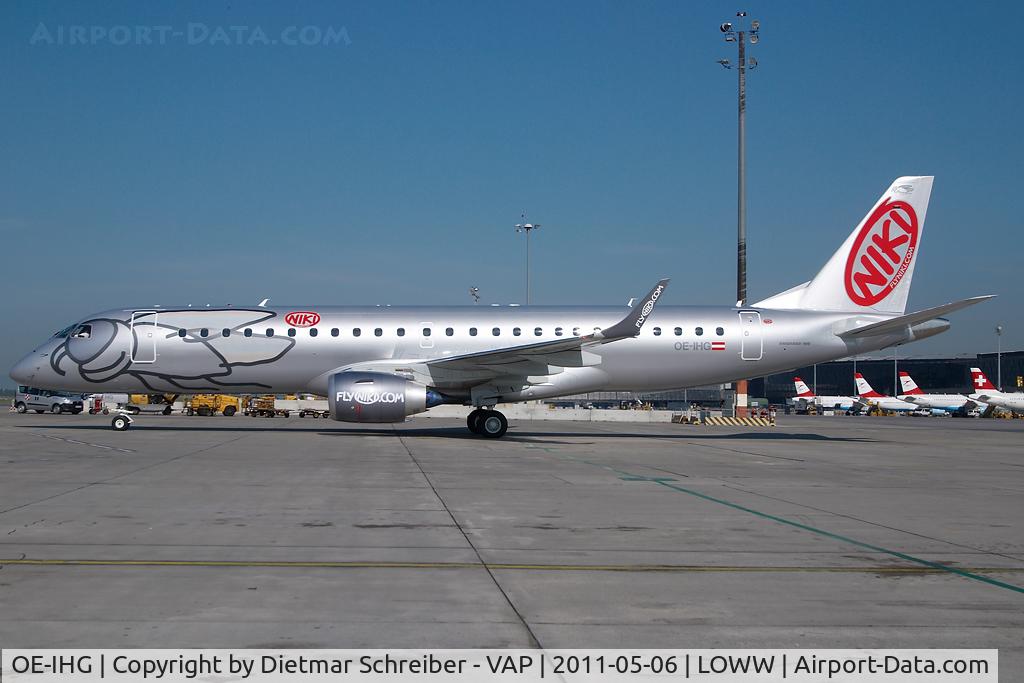 OE-IHG, 2011 Embraer 190LR (ERJ-190-100LR) C/N 19000435, Fly niki Embraer 190