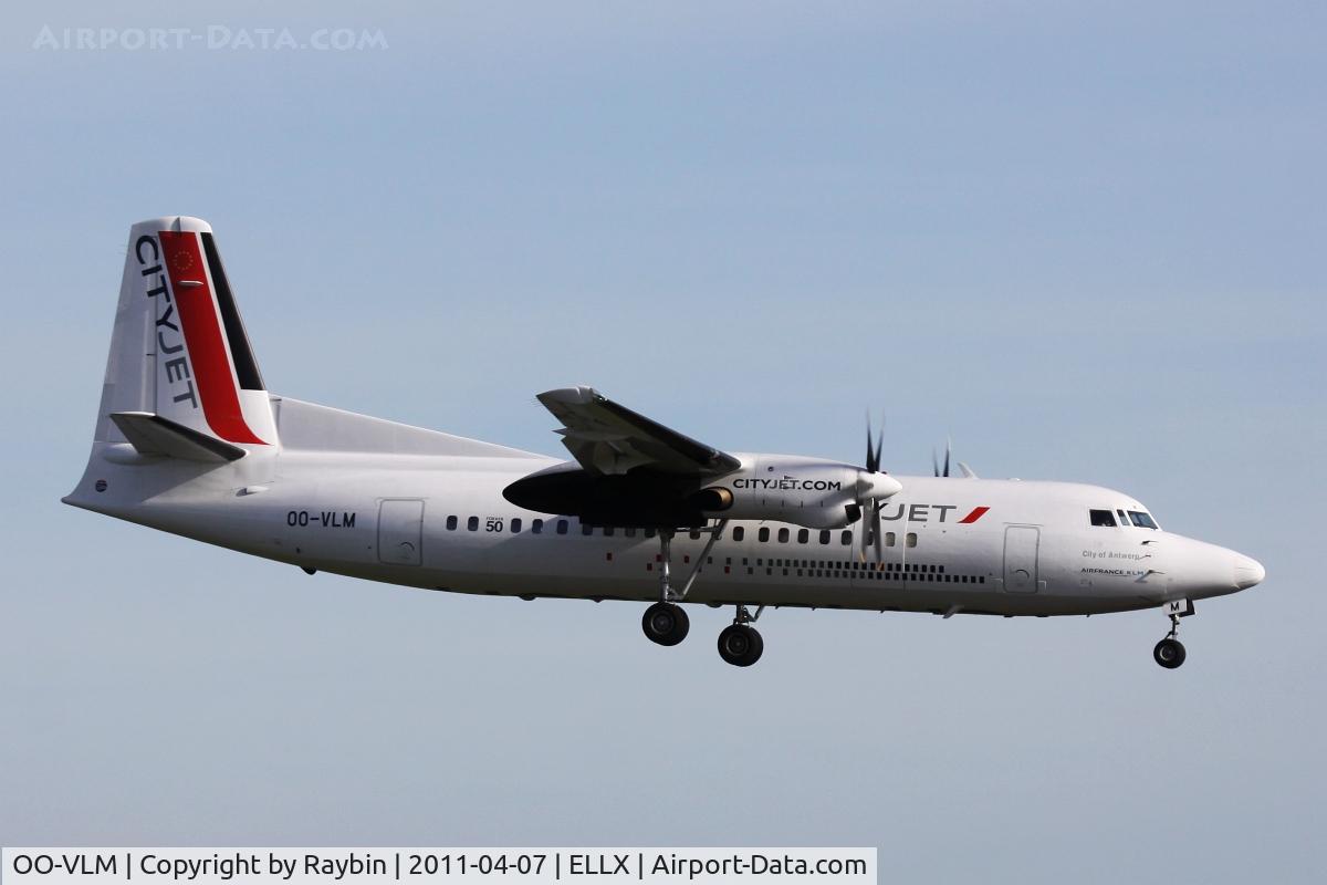 OO-VLM, 1988 Fokker 50 C/N 20135, Former VLM flagship