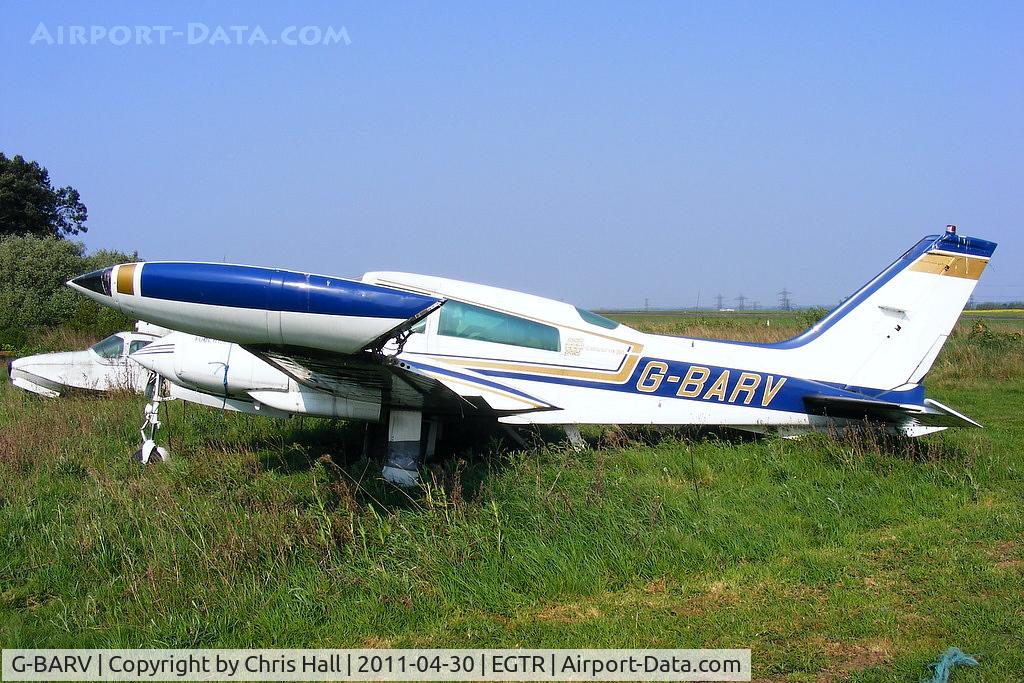 G-BARV, 1973 Cessna 310Q C/N 310Q-0774, in the graveyard at Elstree