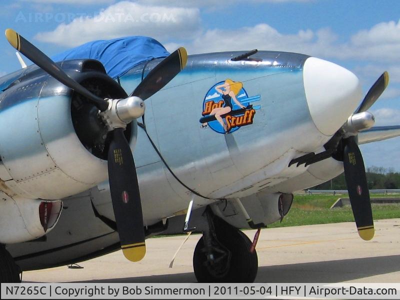 N7265C, 1945 Lockheed PV-2 Harpoon C/N 15-1362, On the ramp at Greenwood, IN