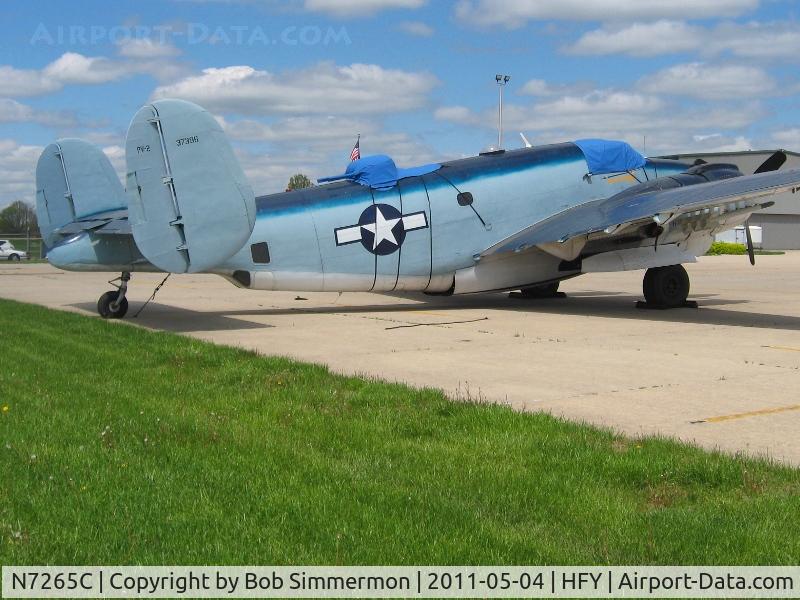 N7265C, 1945 Lockheed PV-2 Harpoon C/N 15-1362, On the ramp at Greenwood, IN