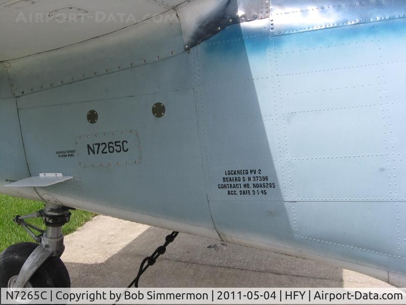N7265C, 1945 Lockheed PV-2 Harpoon C/N 15-1362, On the ramp at Greenwood, IN