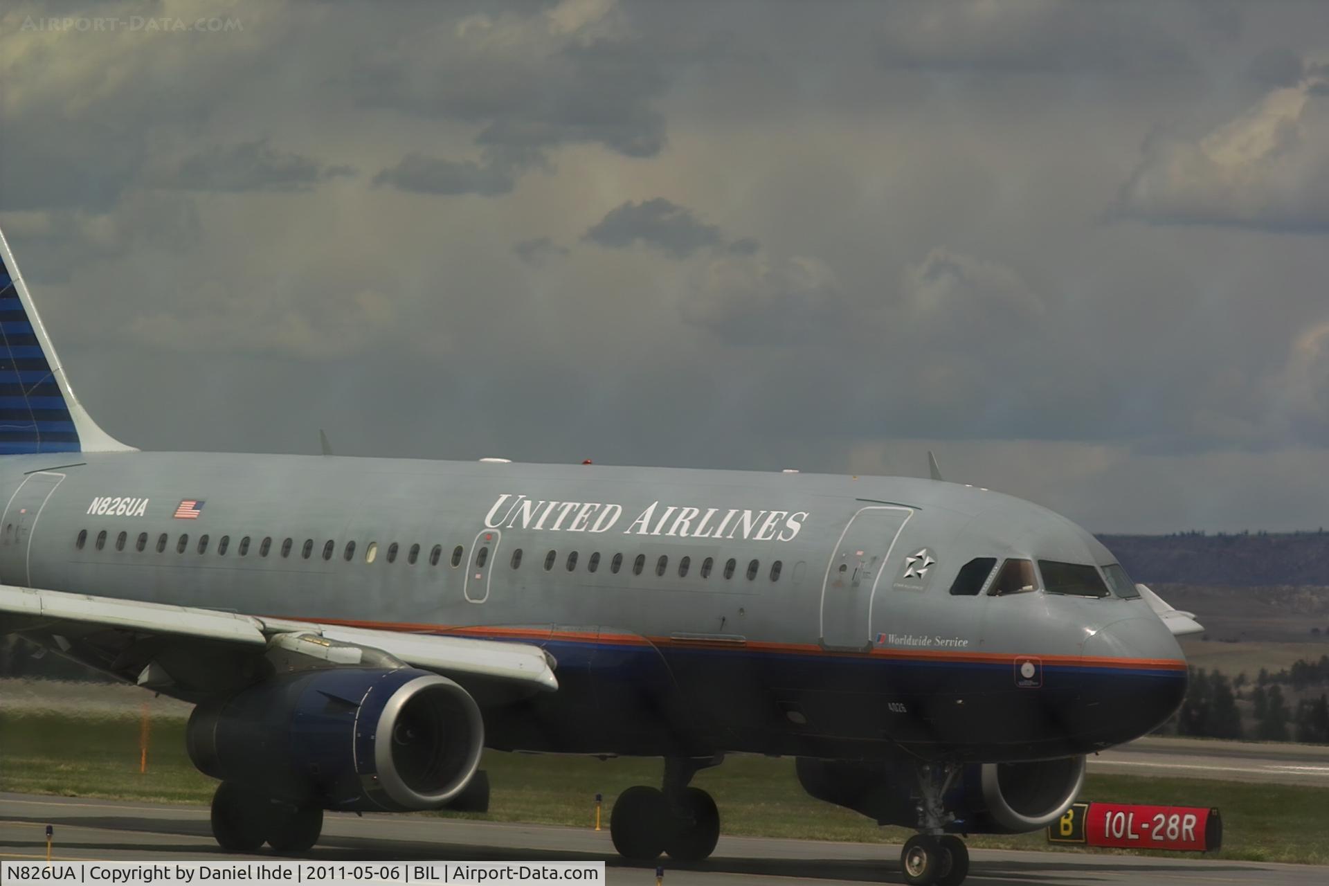 N826UA, 1999 Airbus A319-131 C/N 989, United Airlines Airbus A319 @ BIL