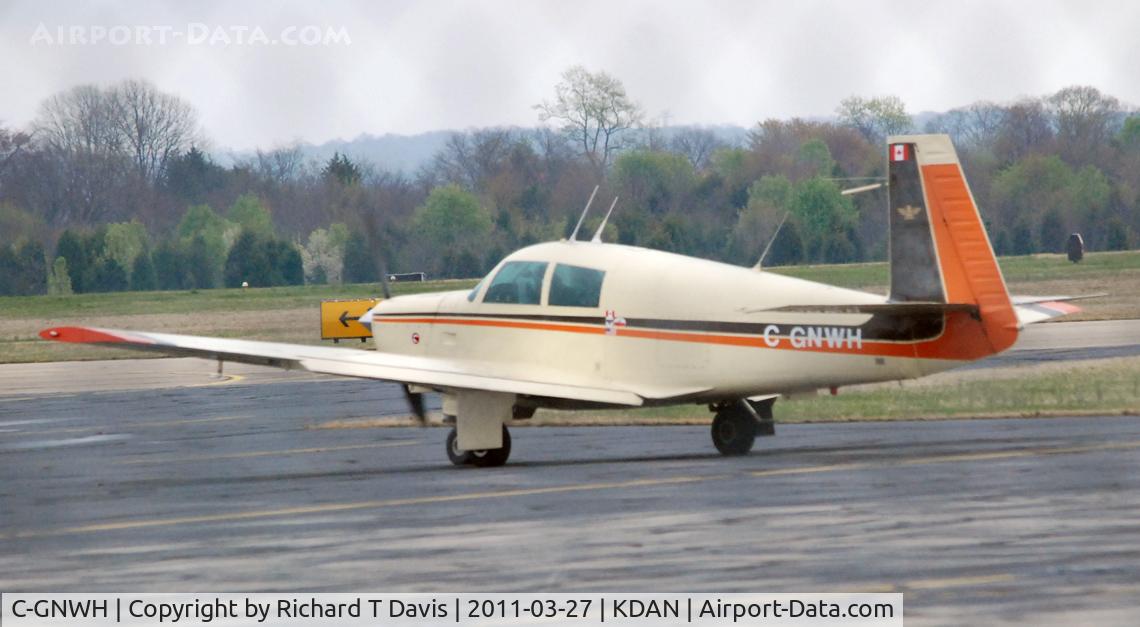 C-GNWH, 1975 Mooney M20C Ranger C/N 20 1150, 1975 Mooney M20C in Danville Va..