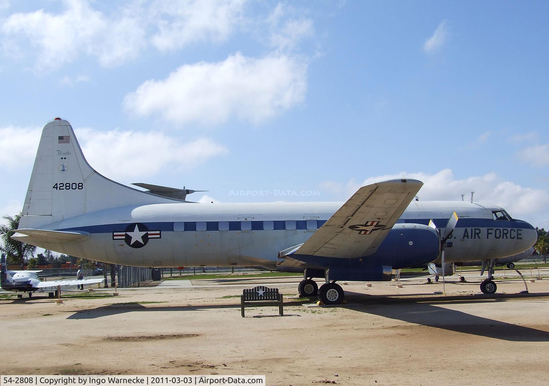 54-2808, 1954 Convair VC-131D (CV340) C/N 204, Convair VC-131D at the March Field Air Museum, Riverside CA