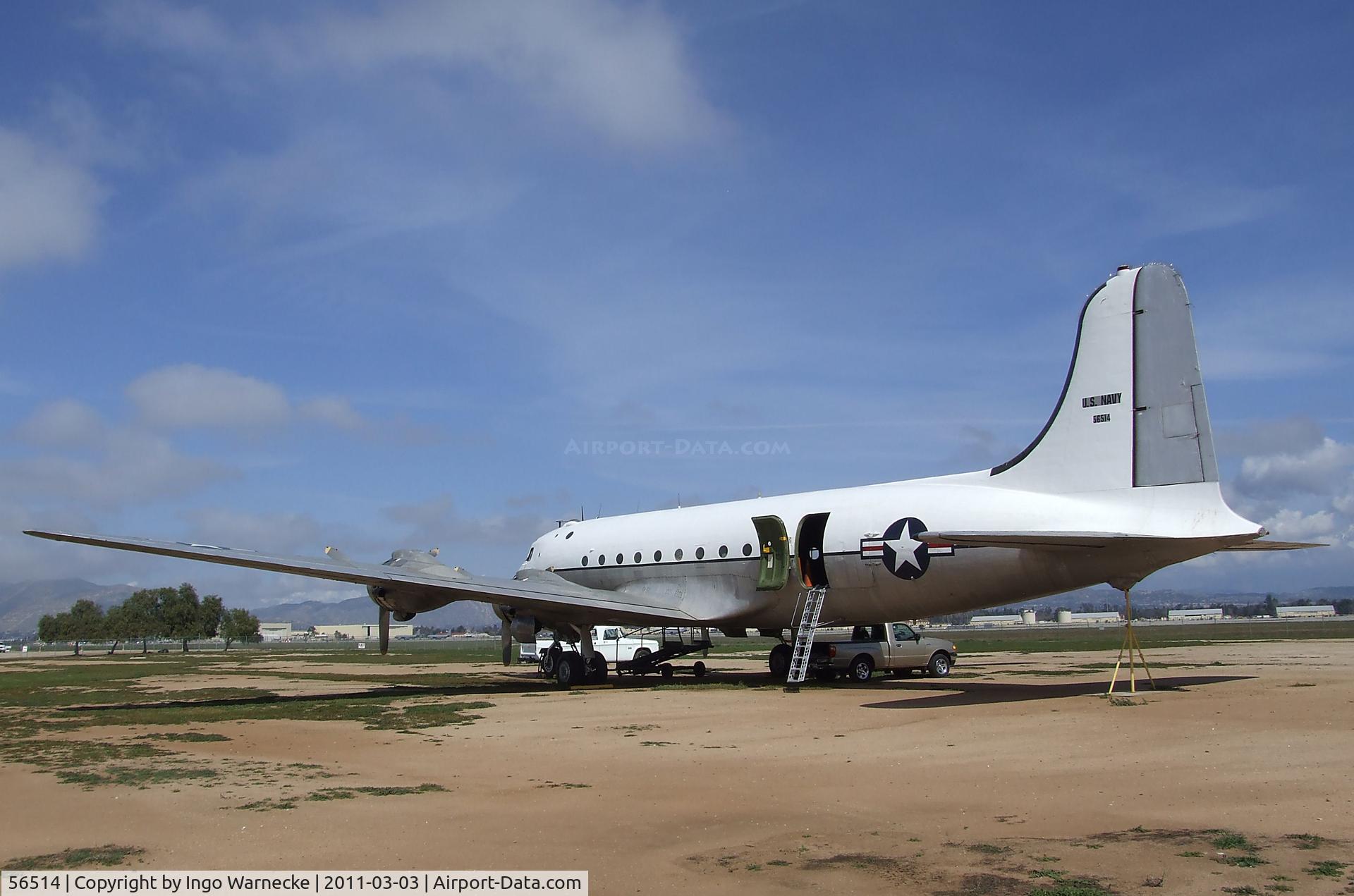56514, 1945 Douglas C-54D-5-DC Skymaster (DC-4) C/N 10741, Douglas R5D-3 (C-54D) Skymaster at the March Field Air Museum, Riverside CA