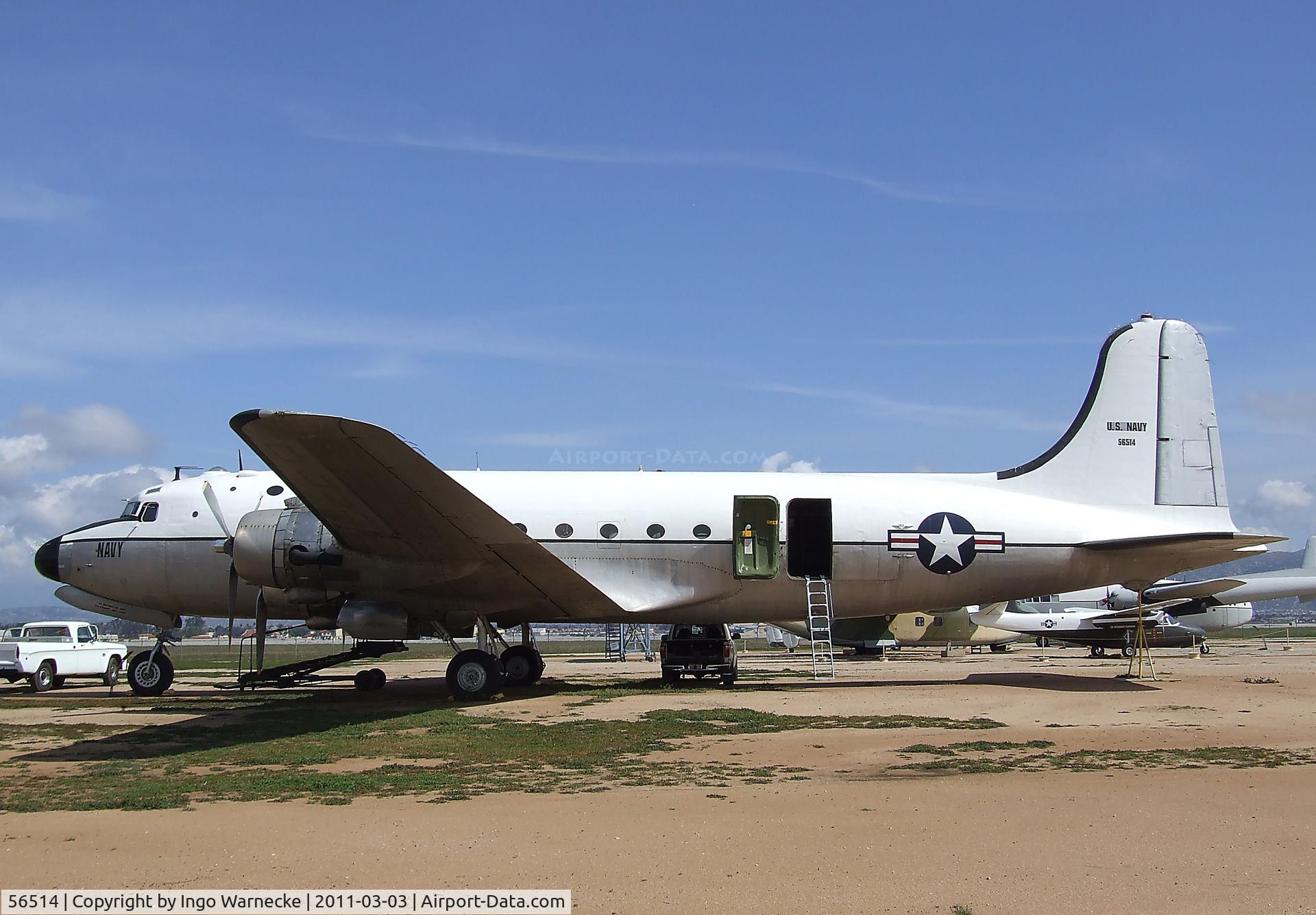 56514, 1945 Douglas C-54D-5-DC Skymaster (DC-4) C/N 10741, Douglas R5D-3 (C-54D) Skymaster at the March Field Air Museum, Riverside CA