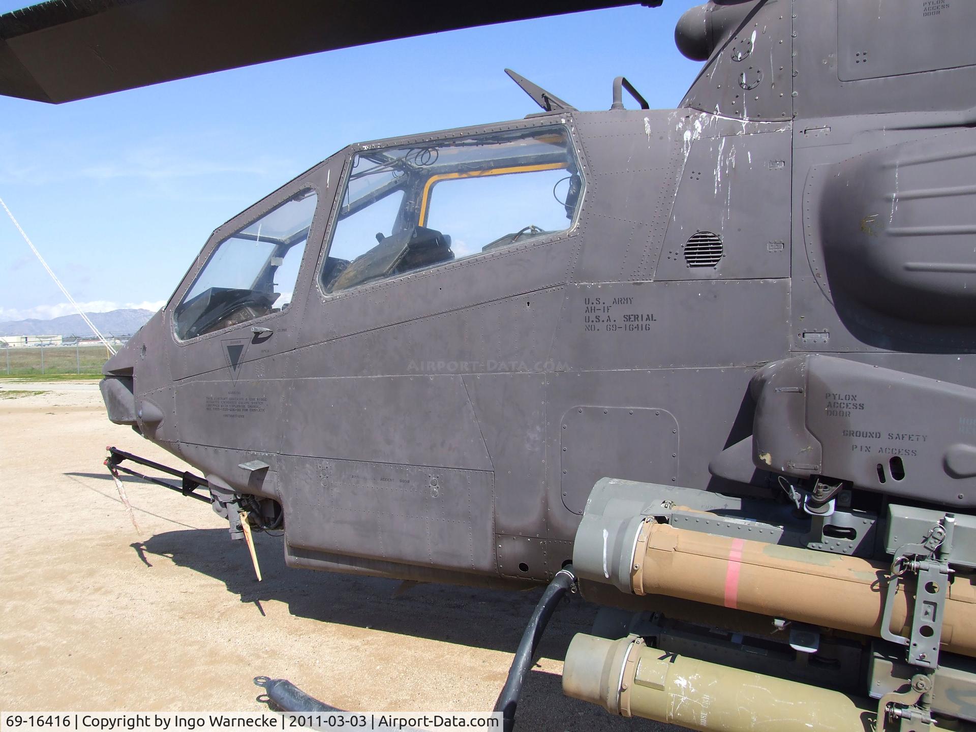 69-16416, 1969 Bell AH-1F Cobra C/N 20848, Bell AH-1F Cobra at the March Field Air Museum, Riverside CA