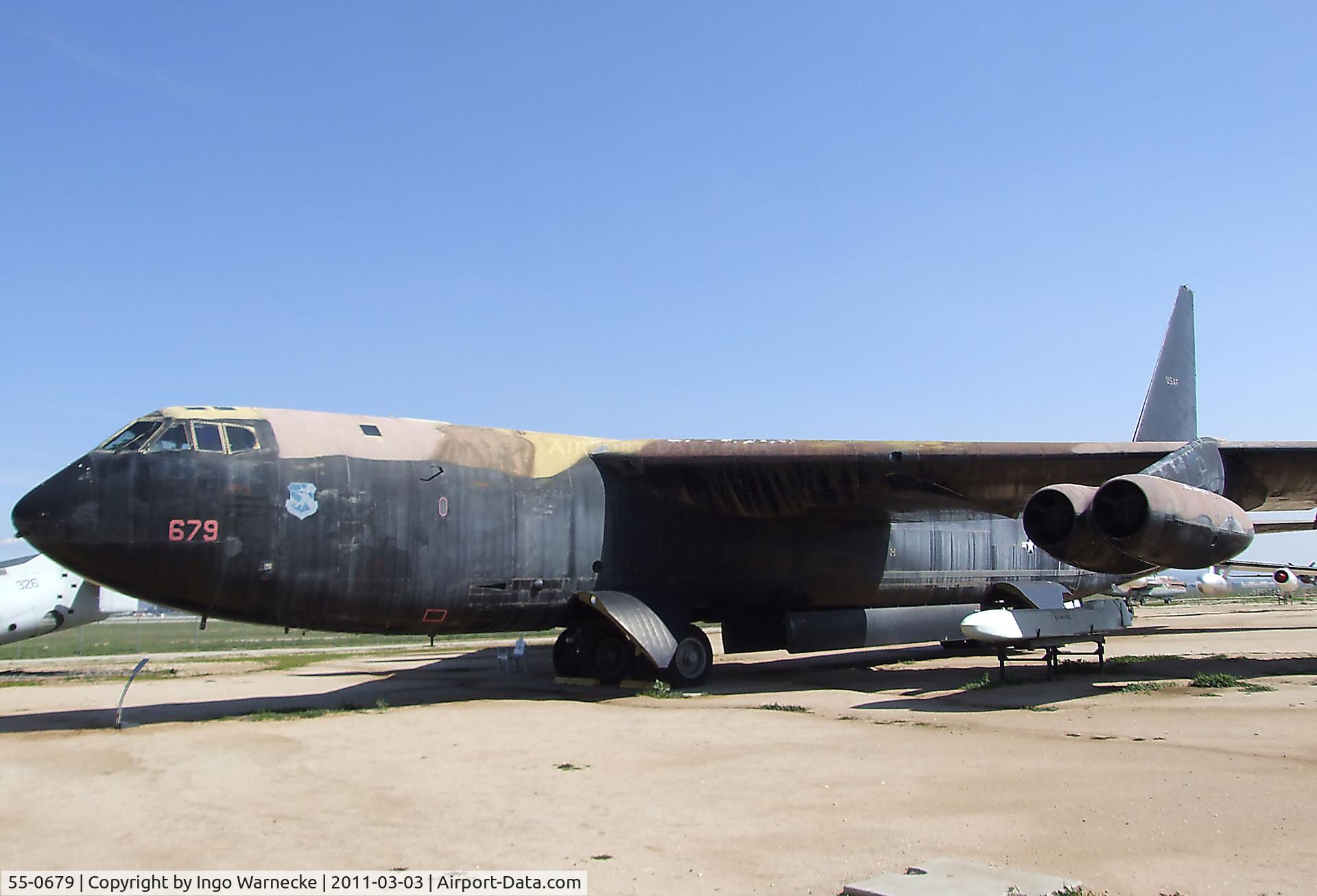 55-0679, 1956 Boeing B-52D Stratofortress C/N 464026, Boeing B-52D Stratofortress at the March Field Air Museum, Riverside CA