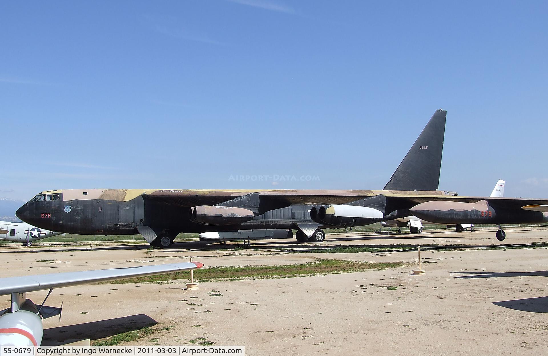 55-0679, 1956 Boeing B-52D Stratofortress C/N 464026, Boeing B-52D Stratofortress at the March Field Air Museum, Riverside CA