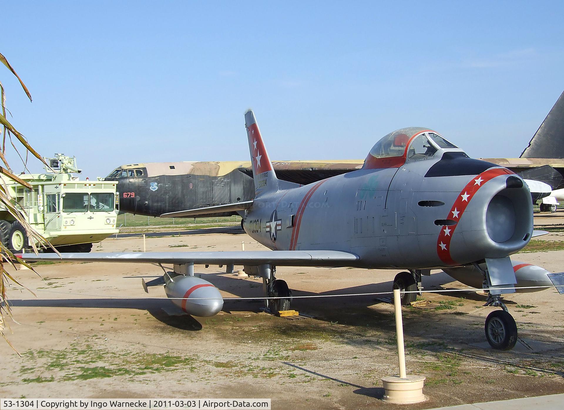 53-1304, 1955 North American F-86H Sabre C/N 203-76, North American F-86H Sabre at the March Field Air Museum, Riverside CA