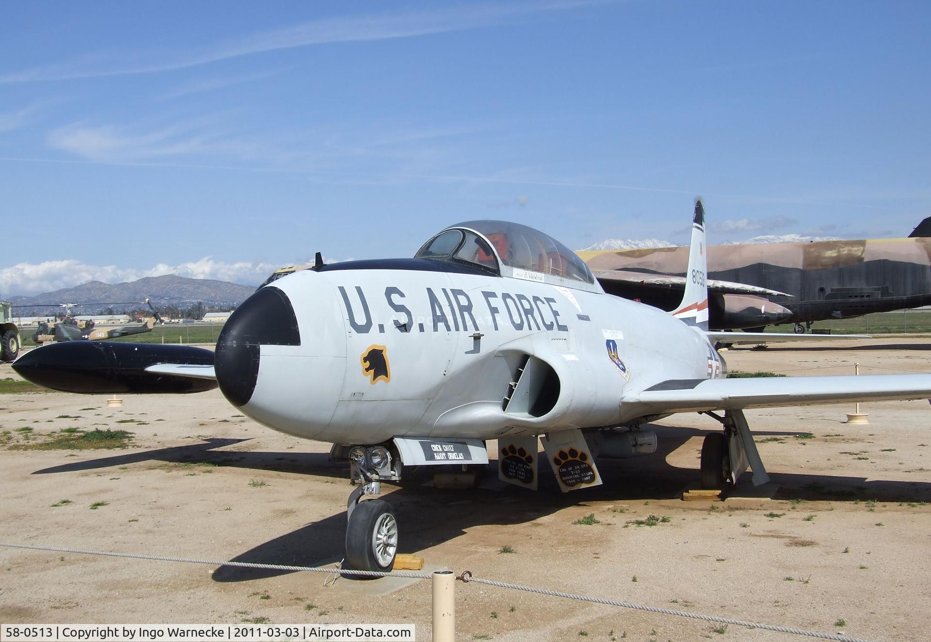 58-0513, 1958 Lockheed T-33A Shooting Star C/N 580-1562, Lockheed T-33A 