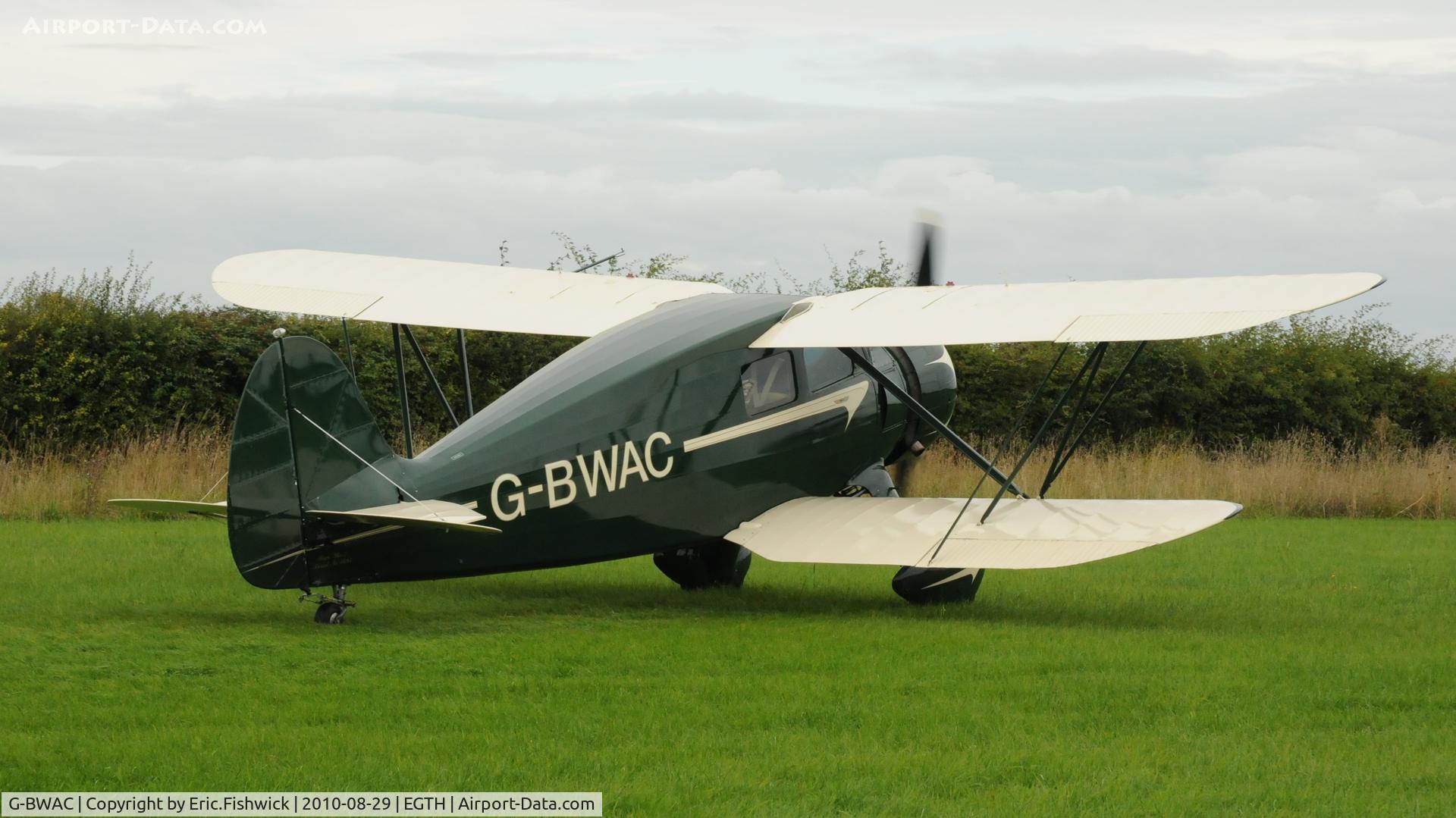 G-BWAC, 1938 Waco YKS-7 C/N 4693, G-BWAC at Little Gransden Air Show August, 2010