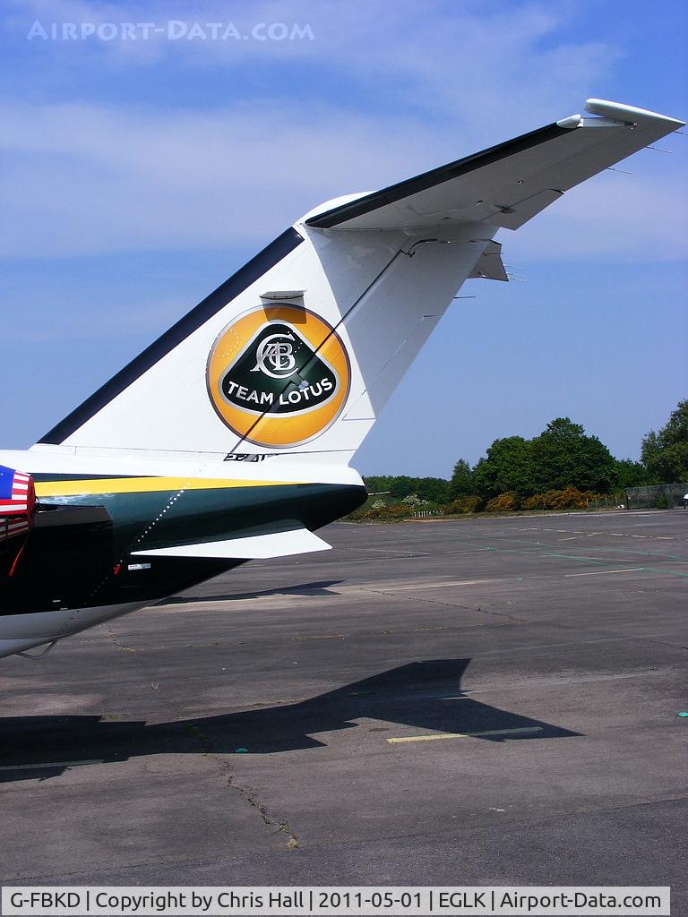 G-FBKD, 2010 Cessna 510 Citation Mustang Citation Mustang C/N 510-0346, owned by Blink Aviation and painted in Team Lotus Formula 1 colours