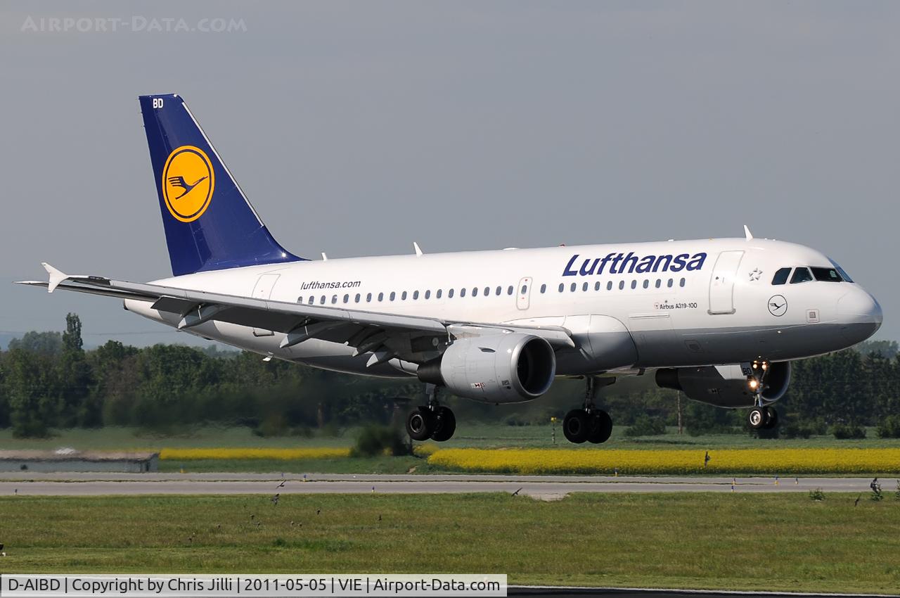 D-AIBD, 2010 Airbus A319-112 C/N 4455, Lufthansa