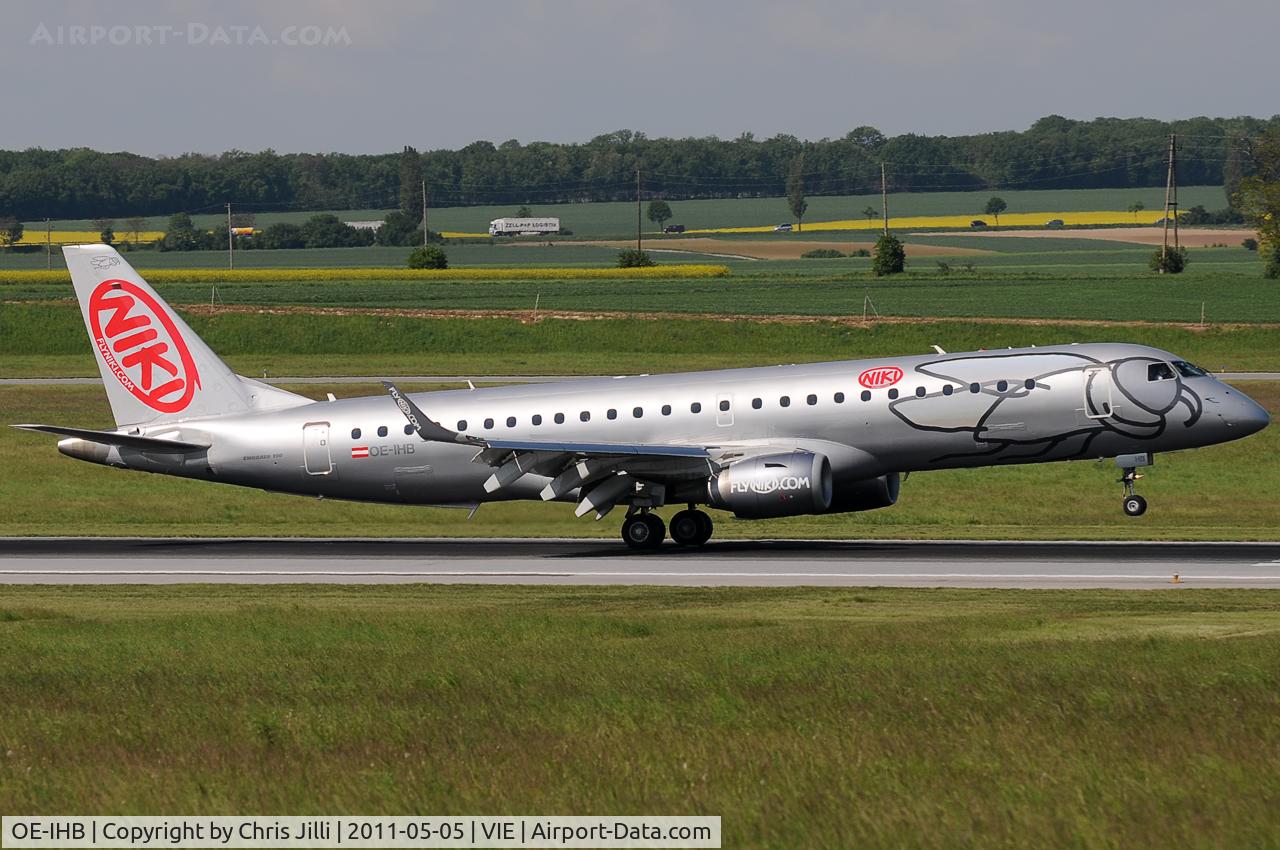OE-IHB, 2009 Embraer 190LR (ERJ-190-100LR) C/N 19000294, NIKI