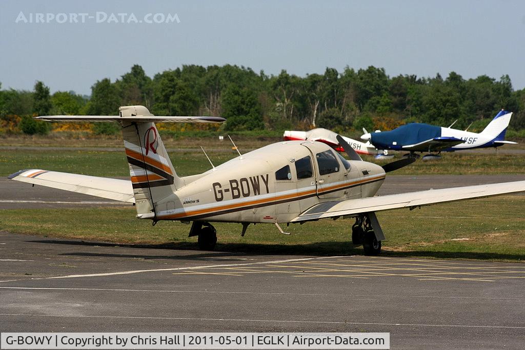 G-BOWY, 1981 Piper PA-28RT-201T Turbo Arrow IV Arrow IV C/N 28R-8131114, Blackbushe Aviation