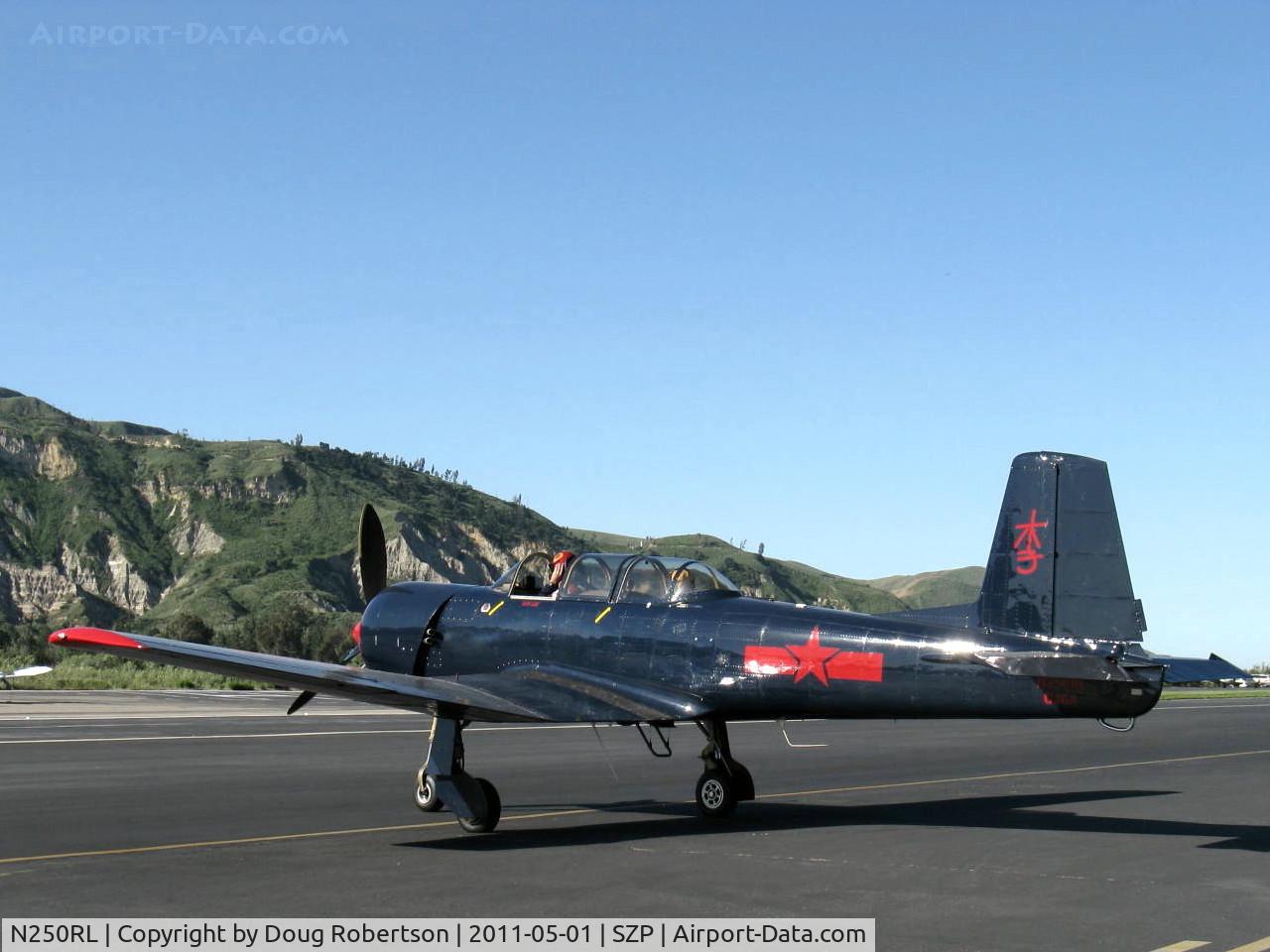 N250RL, 1968 Nanchang CJ-6A C/N 2432066, 1968 Nanchang China CJ-6A, Huosai 6A 9 cylinder radial 285 Hp, 3 blade prop mod