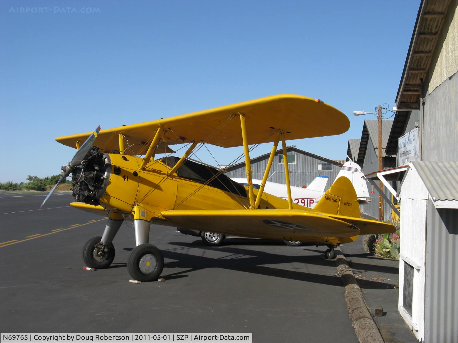 N69765, 1941 Boeing A75N1 (PT17) C/N 75-1044, 1941 Boeing Stearman A75N1 as Navy N2S-1, Continental W670-5 220 Hp