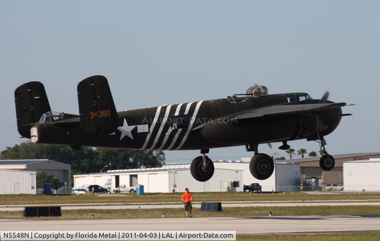 N5548N, 1943 North American B-25H Mitchell C/N 98-21107, Barbie II