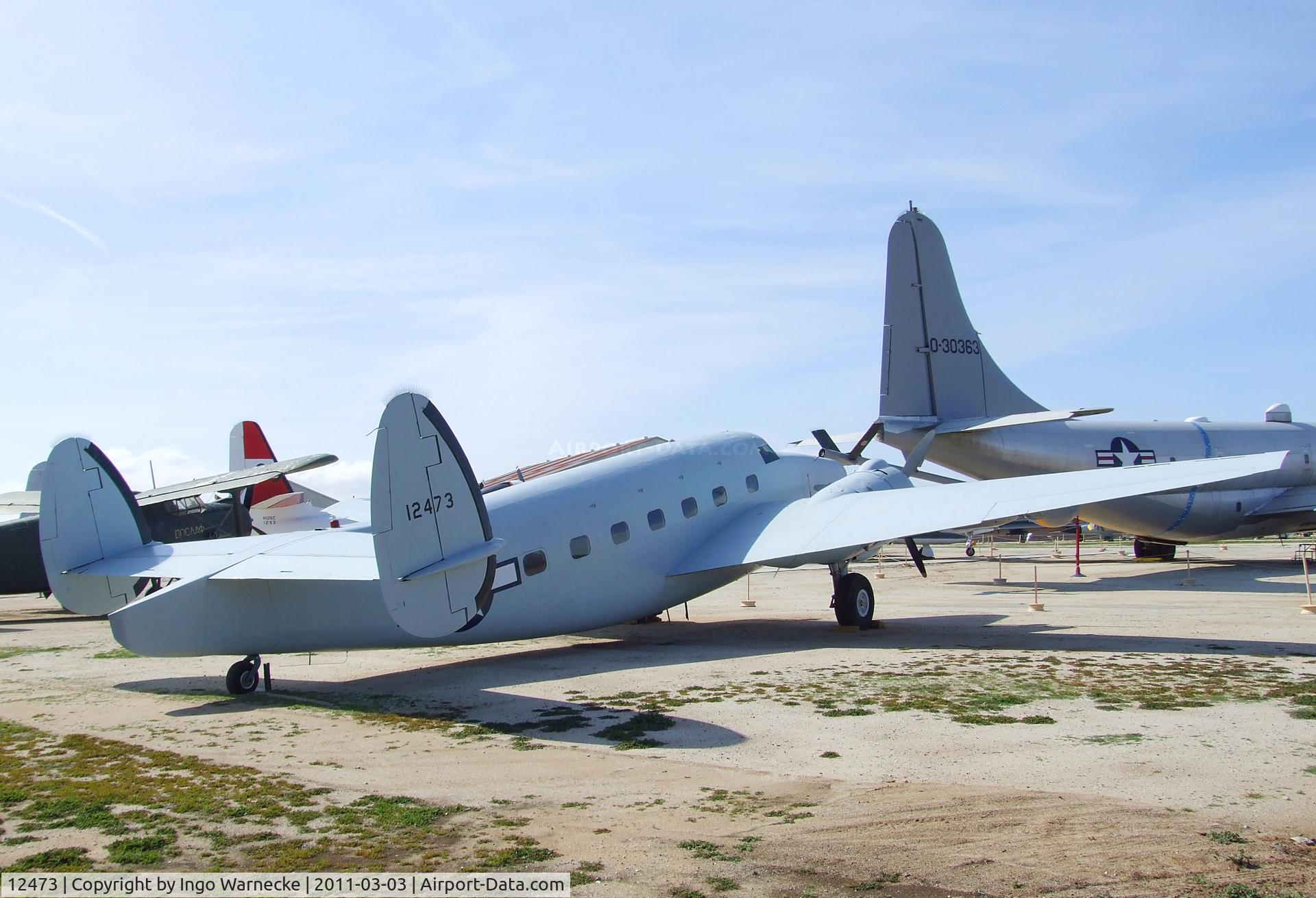 12473, 1942 Lockheed R5O-5 Lodestar C/N 2358, Lockheed R5O-5 Lodestar at the March Field Air Museum, Riverside CA
