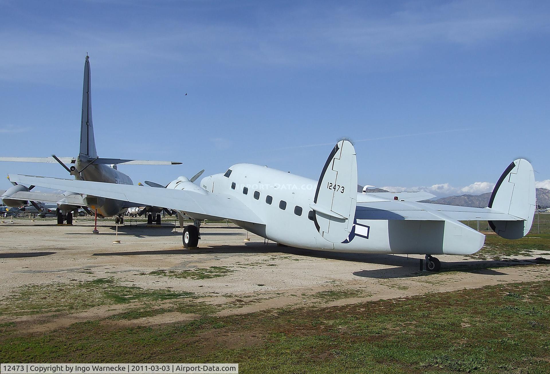 12473, 1942 Lockheed R5O-5 Lodestar C/N 2358, Lockheed R5O-5 Lodestar at the March Field Air Museum, Riverside CA