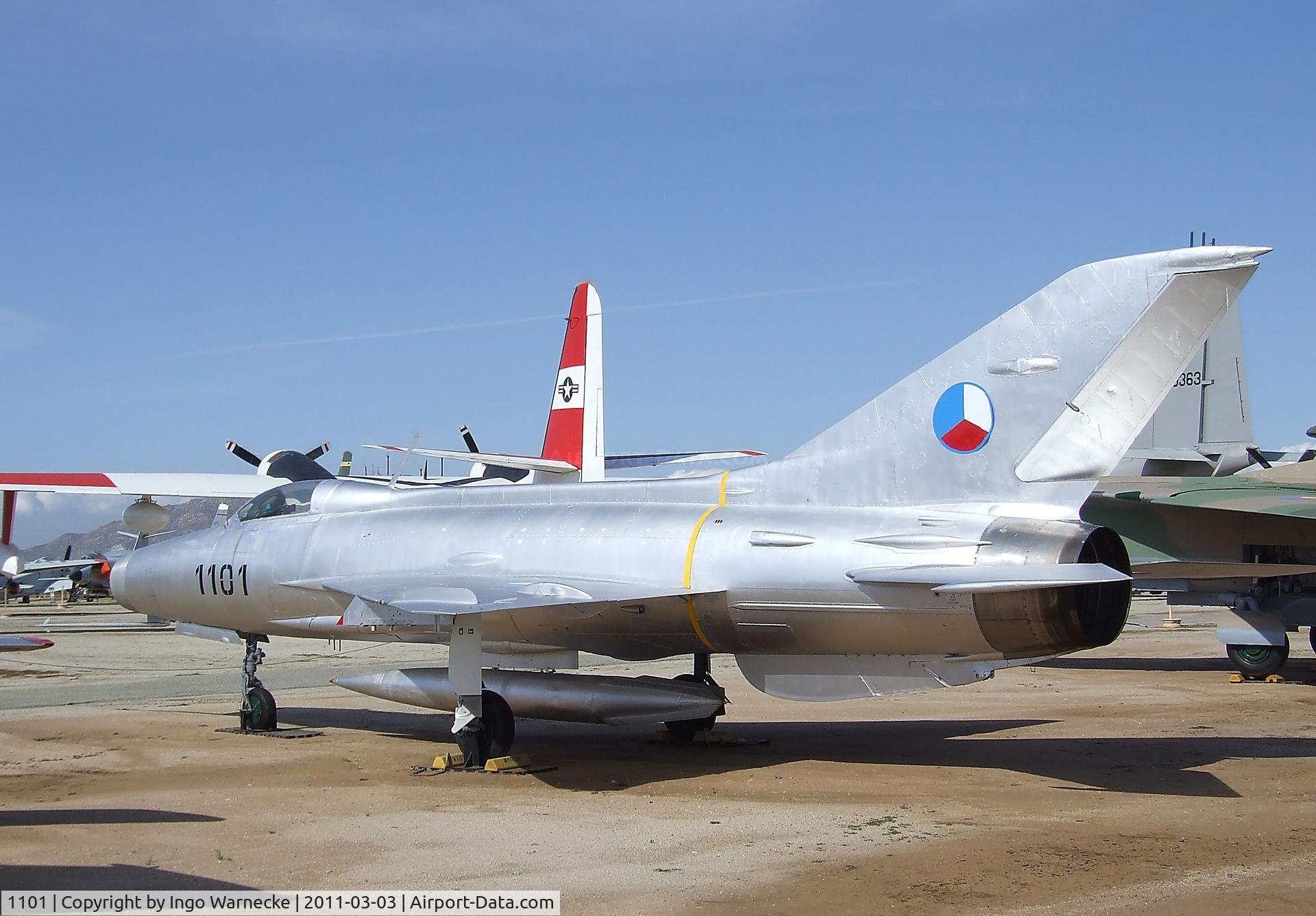 1101, Mikoyan-Gurevich MiG-21F-13 C/N 161101, Mikoyan i Gurevich MiG-21F-13 FISHBED-C at the March Field Air Museum, Riverside CA