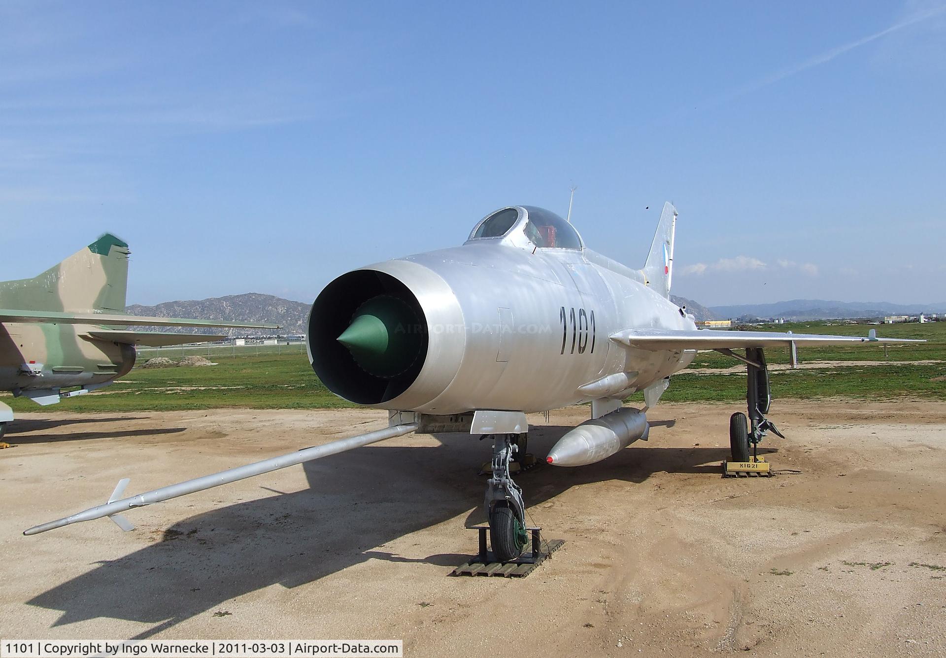 1101, Mikoyan-Gurevich MiG-21F-13 C/N 161101, Mikoyan i Gurevich MiG-21F-13 FISHBED-C at the March Field Air Museum, Riverside CA